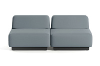 Фото №3 Сиб MOD1. модульный диван Экокожа Лайт Грей