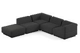 Сиб MOD8. угловой модульный диван Экокожа Блэк