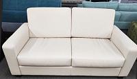 Фото Лилу двухместный диван искусственная кожа Домус Крем 1