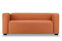 Фото №1 Квадрато трехместный диван экокожа Санторини дарк оранж