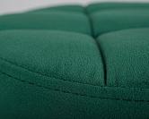 Табурет барный DOBRIN BRUNO BLACK, цвет сиденья зеленый велюр (MJ9-88), цвет основания черный