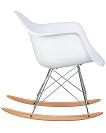 Фото №4 Кресло-качалка DOBRIN DAW ROCK, цвет белый