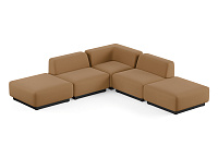 Фото №3 Сиб МОД5. угловой модульный диван Экокожа Фокс