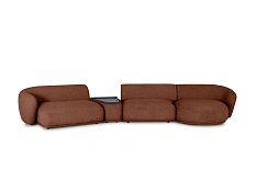 Модульный диван Fabro, терракотовый