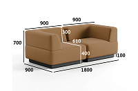 Фото №2 Сиб МОД3. модульный диван Экокожа Фокс