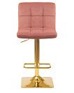 Фото №4 Стул барный DOBRIN GOLDIE цвет сиденья пудрово-розовый MJ9-32 цвет основания золото