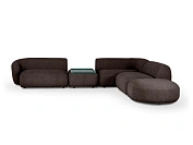 Фото №2 Модульный диван Fabro, коричневый