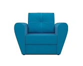 Фото №2 Кресло-кровать Квартет Рогожка синяя