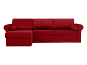 Фото №1 Угловой диван с оттоманкой и ёмкостью для хранения п5 Peterhof, красный