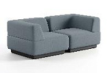 Сиб МОД3. модульный диван Экокожа Лайт Грей