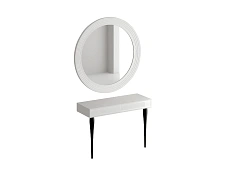 Туалетный столик с зеркалом Cloud, белый