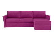 Фото №1 Угловой диван-кровать с оттоманкой и ёмкостью для хранения п1 Peterhof, фиолетовый