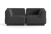 Фото №3 Сиб МОД3. модульный диван Экокожа Блэк