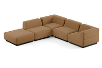 Фото №1 Сиб MOD8. угловой модульный диван Экокожа Фокс