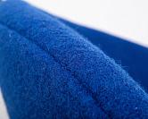 Фото Кресло дизайнерское DOBRIN EMILY цвет сиденья синий AF6 цвет основания хромированная сталь 3