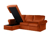 Фото №5 Угловой диван-кровать Murom, оранжевый