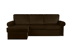 Угловой диван-кровать Murom, коричневый