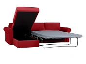 Фото №4 Угловой диван с оттоманкой и ёмкостью для хранения п5 Peterhof, красный