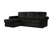 Фото №2 Угловой диван-кровать Murom, черный