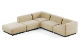 Сиб MOD8. угловой модульный диван Экокожа Санд
