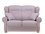 Фото Ланкастер двухместный диван-кровать рогожка Аполло мокка 1