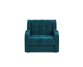 Фото №1 Кресло-кровать Аккордеон Барон Бархат сине-зеленый STAR VELVET 43 BLACK GREEN