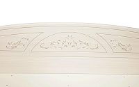 Фото №3 Кровать с защитным бортом Каролина Патина вудлайн кремовый сандал белый