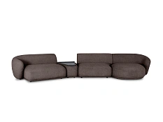 Модульный диван Fabro, коричневый