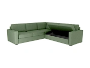Фото №4 Угловой диван с ёмкостями для хранения п3 Peterhof, зеленый