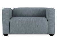 Фото Квадрато двухместный диван рогожка Орион Мист 1