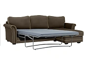 Фото №4 Угловой диван-кровать Sydney угловой правый, коричневый
