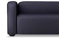 Фото №2 Квадрато трехместный диван экокожа Санторини блэк