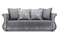 Фото Дарем стандарт диван-кровать велюр Талисман 13 жаккард Флора Грей 1