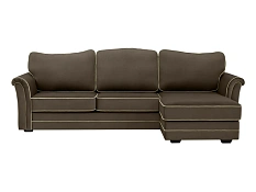 Угловой диван-кровать Sydney угловой правый, коричневый