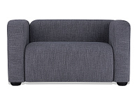 Фото Квадрато двухместный диван рогожка Орион Грей 1