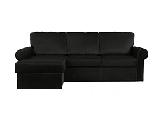 Угловой диван-кровать Murom, черный