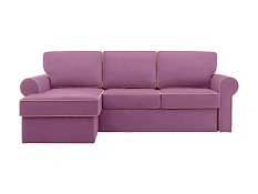 Угловой диван-кровать Murom, фиолетовый