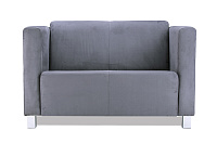 Фото Милано Комфорт двухместный диван замша Пандора грей 1