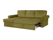 Фото №4 Угловой диван-кровать Murom, зеленый