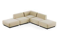 Фото №3 Сиб МОД5. угловой модульный диван Экокожа Санд