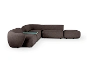 Фото №3 Модульный диван Fabro, коричневый