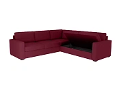 Фото №4 Угловой диван-кровать с ёмкостями для хранения п3 Peterhof, красный