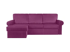 Угловой диван-кровать Murom, фиолетовый