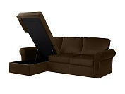 Фото №5 Угловой диван-кровать Murom, коричневый