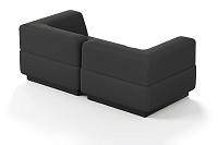 Фото №5 Сиб МОД3. модульный диван Экокожа Блэк