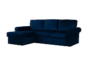 Фото №2 Угловой диван-кровать Murom, темно-синий