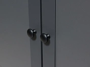 Фото №4 Стеллаж Caprio с ящиком и дверями, серый