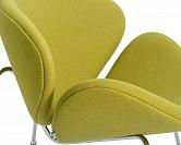 Фото Кресло дизайнерское DOBRIN EMILY цвет сиденья светло-зеленый AF3 цвет основания хромированная сталь 5
