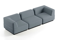 Фото №4 Сиб МОД4. модульный диван Экокожа Лайт Грей