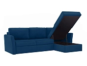 Фото №3 Угловой диван с оттоманкой и ёмкостью для хранения п1 Peterhof, синий